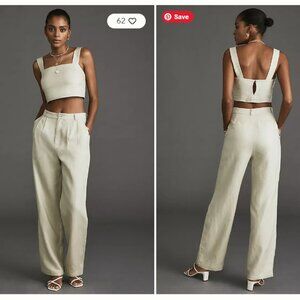 Reformation Olivia linen two-piece set NWT size 10 from Anthropologie